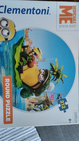 Juguete puzzle Minions redondo