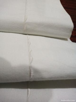 ANTIGUA SÁBANA DE LINO O ALGODÓN, BORDADA NUEVA