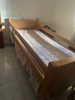 Cama Ortopedica con motor y colchon Antiescaras