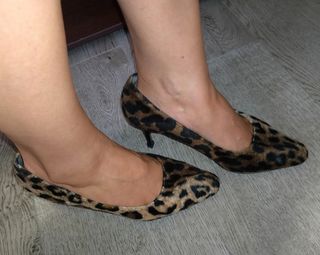 Scarpe décolleté animalier leopardate