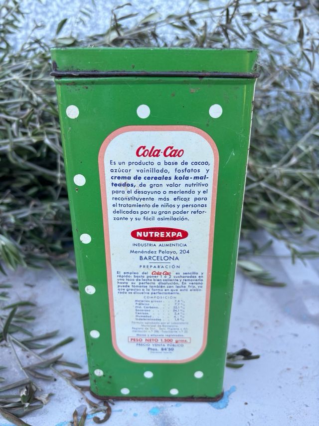 Lata cola cao vintage
