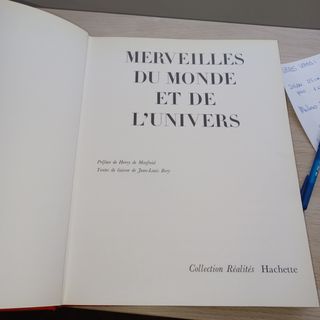 MERVEILLES DU MUNDE ET DE L'UNIVERS