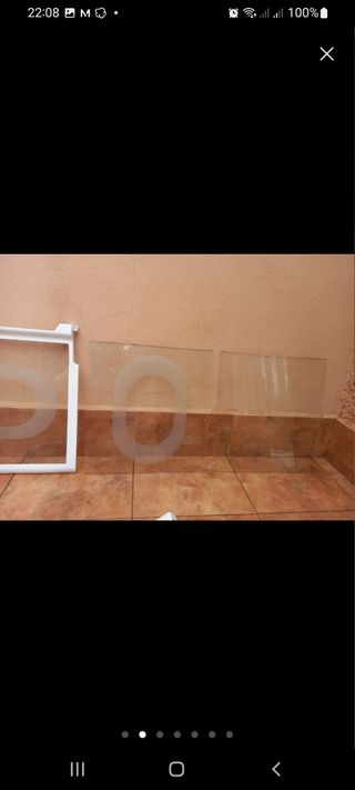 Estantes, baldas, cristal, nevera, frigorífico