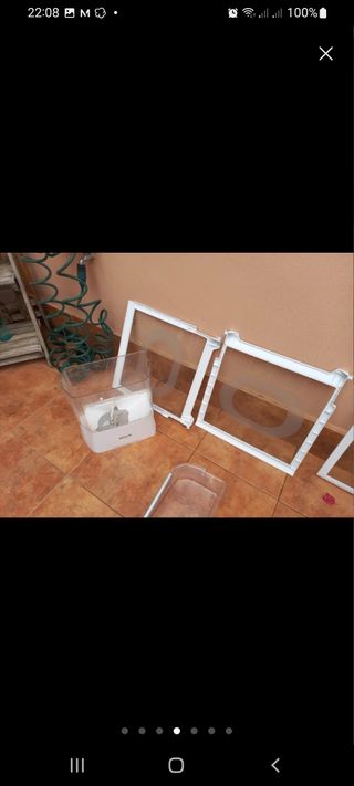 Estantes, baldas, cristal, nevera, frigorífico