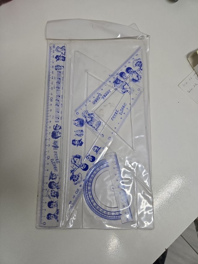 Lote de reglas antiguas Años del Rock