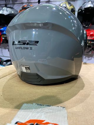 Casco ls2 Airflow II jet Nardo Grey  visera negra