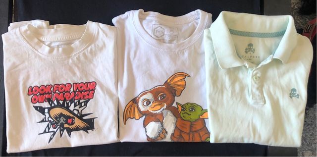 Lote 2 camisetas y 1 polo. Niño 8-9