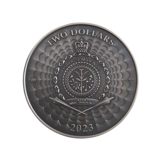 Moneda plata Dragón 1 oz Niue 2023 - Crípticos