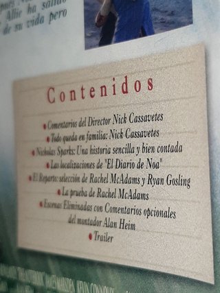 EL DIARIO DE NOA BLU RAY SÚPER DESCATALOGADO