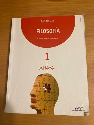 Libro Filosofia 1° Bachillerato Anaya