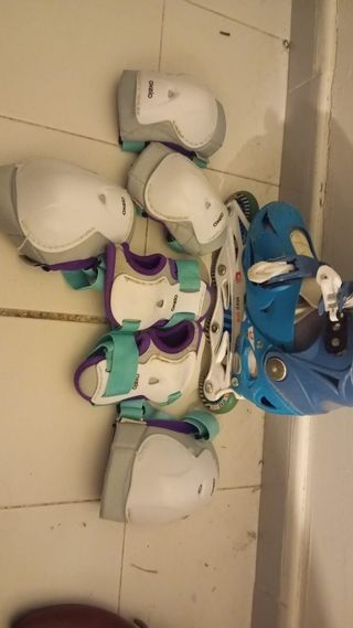 Bolsa y protecciones patines.