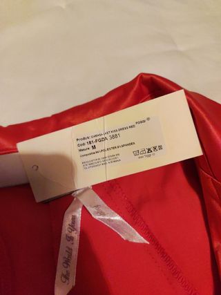 Vestido de fiesta rojo de Foggi. Talla M