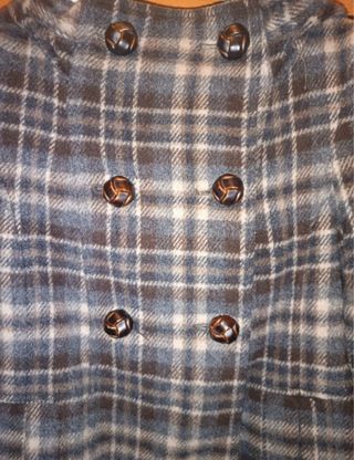 Cappotto con cappuccio fantasia scozzese