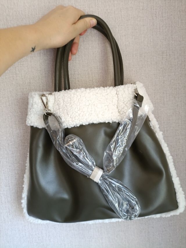 Bolso reversible borreguito