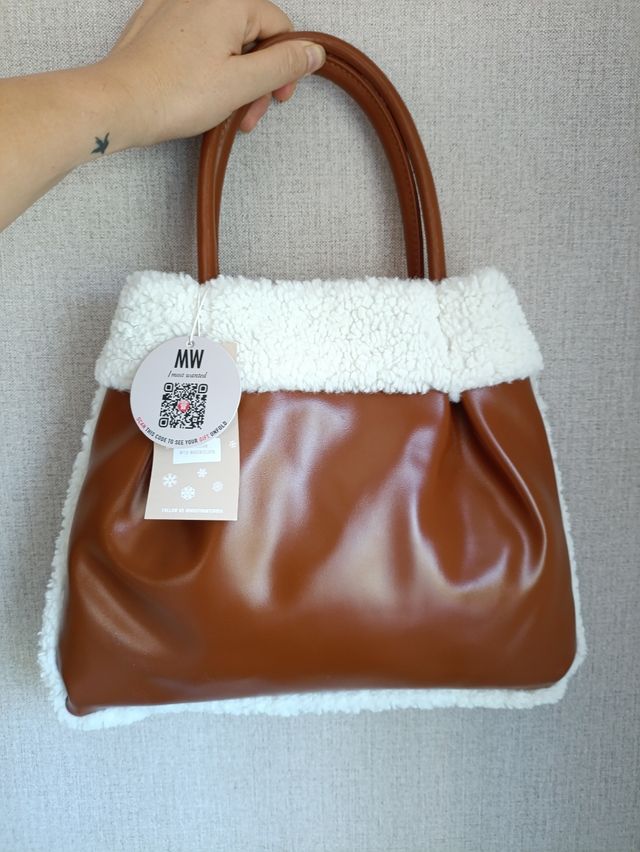 Bolso reversible borreguito