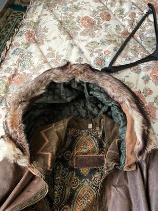Cazadora piel y ante