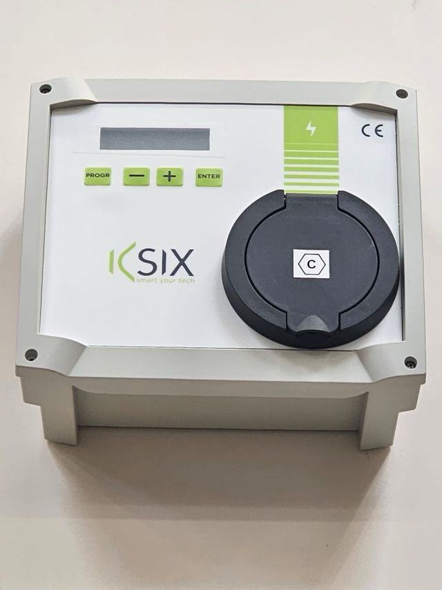 Instalación de cargador para coches eléctricos.