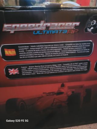 70 euros VOLANTE Y PEDALES SPEEDRACER ULTIMAT3 PS3