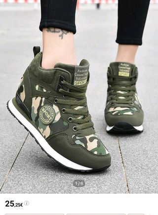 Deportiva militar mujer