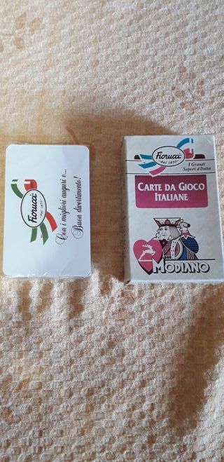 Carte da gioco Modiano salumi Fiorucci