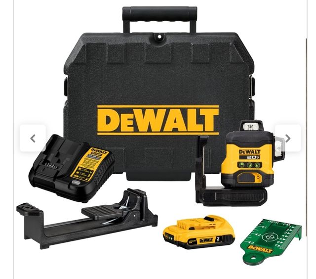 Nivel laser Dewalt 3lineas verde de 18v