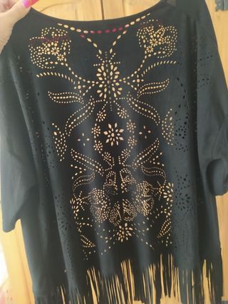 Chaqueta punto y ante