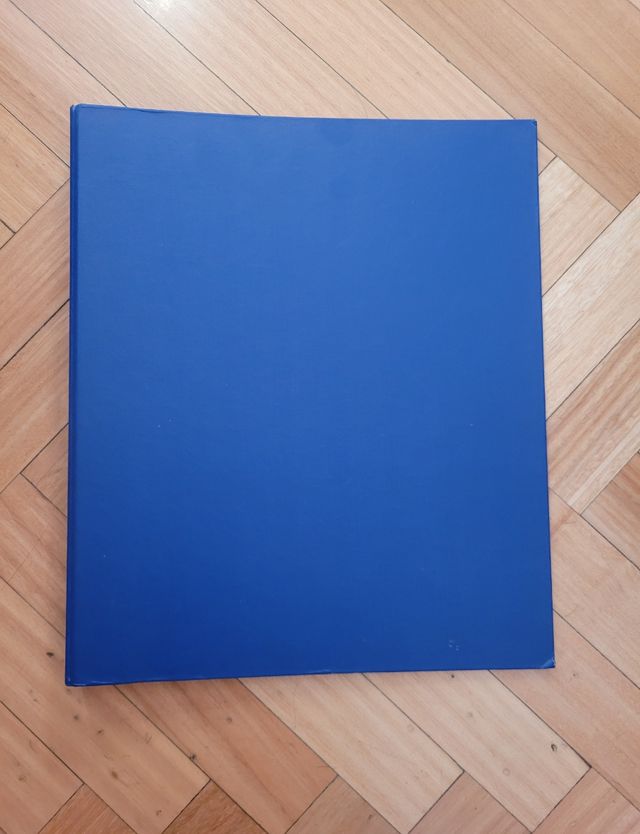 Carpeta anillas azul marino