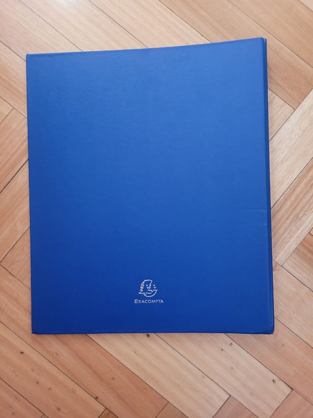 Carpeta anillas azul marino