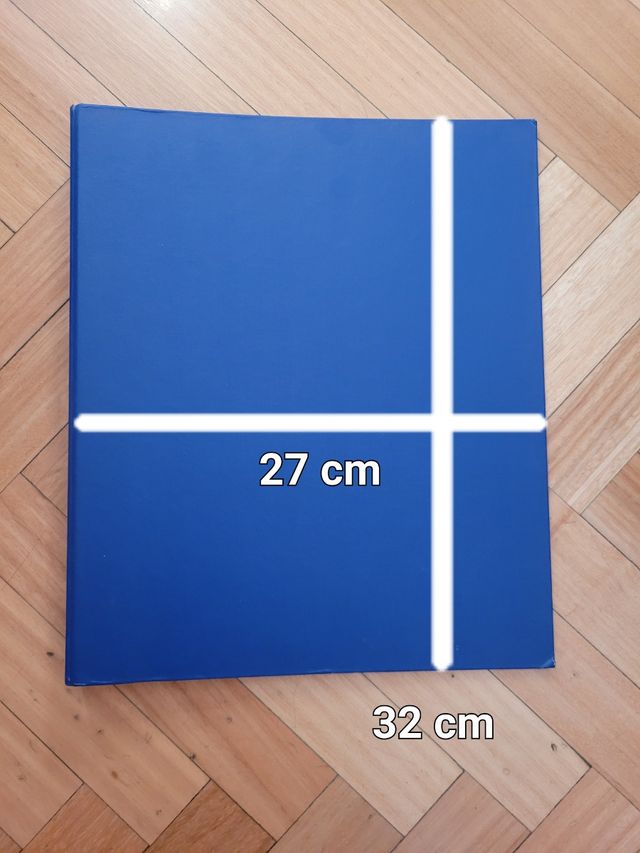 Carpeta anillas azul marino