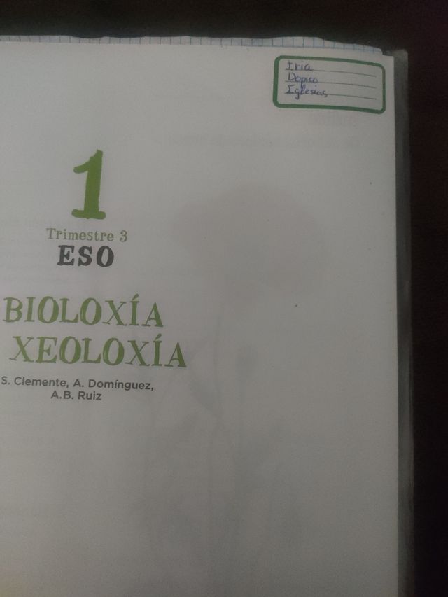 Bioloxìa e xeoloxìa 1°ESO 3° trimestre