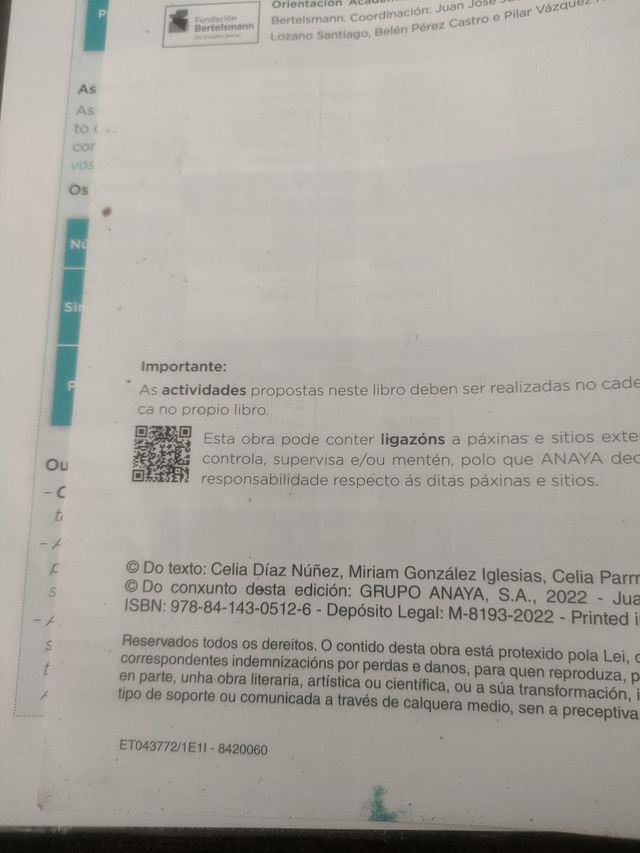 Lengua galega e literatura 1°ESO