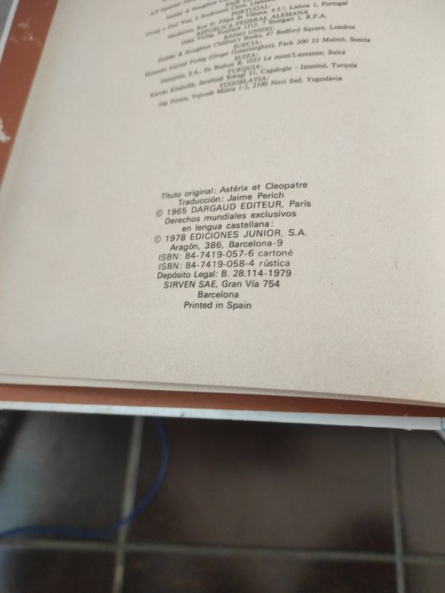 Comic  de Astérix y Cleopatra 