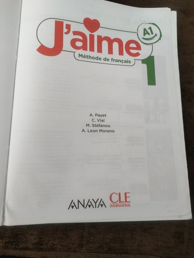 Libro de francés 1° ESO