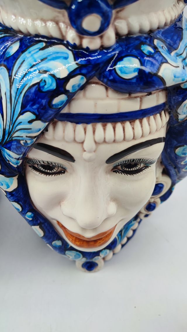 Belle teste di moro altezza 38 cm caltagirone