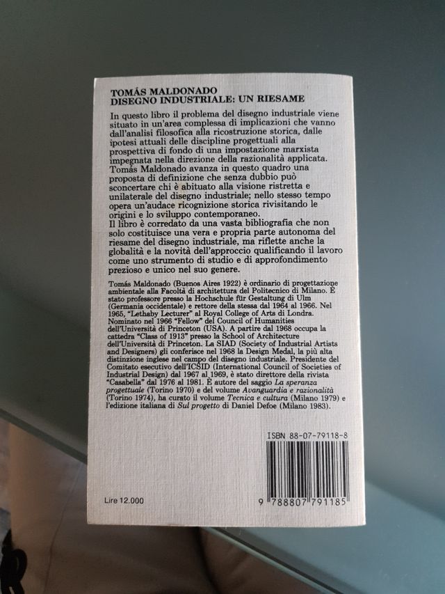 Disegno industriale: un riesame