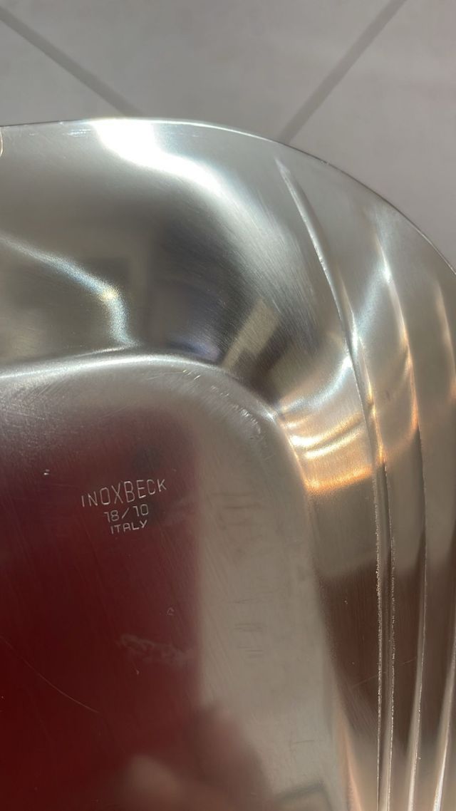 Vassoio in acciaio 18/10