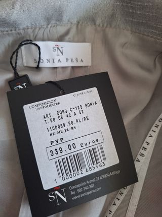 Conjunto SONIA PEÑA T-50!! A Estrenar  !