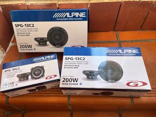 Conjunto altavoces coche