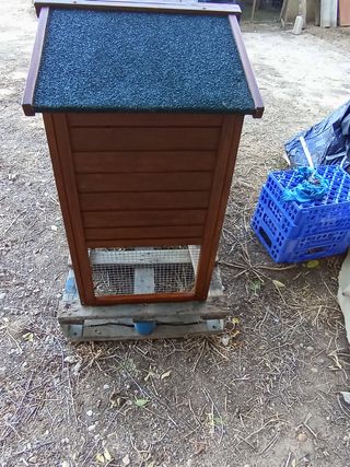 Casa de madera para mascotas 