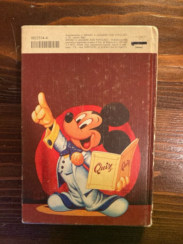 Libro Manuale Walt Disney Topolino