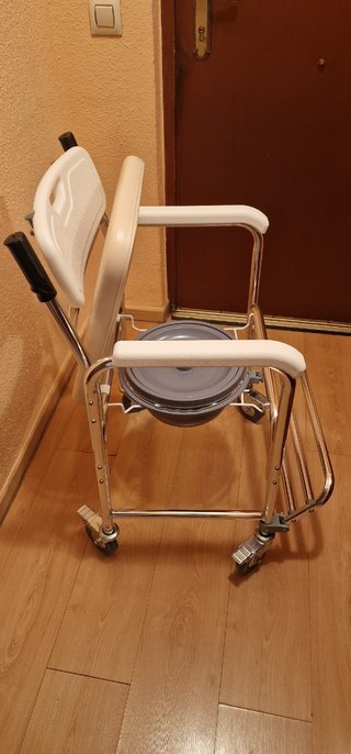 Silla de wc con ruedas