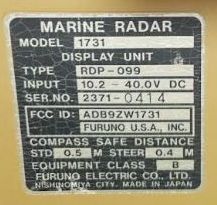 PLOTTER RADAR MARINO  FURUNO SIN GARANTIA