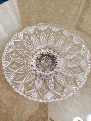 Frutero de de cristal y metal 33 cm