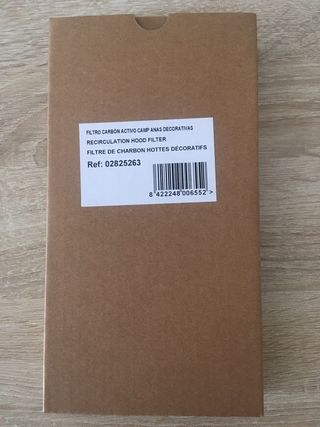 2 FILTROS CARBÓN CAMPANA CATA