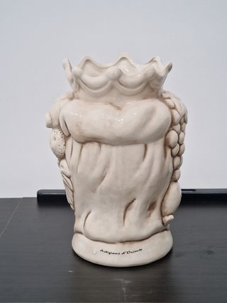 Vaso Testa di Moro Ceramica 16x25 cm