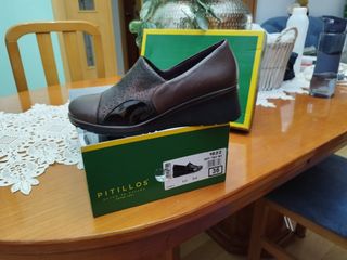 Zapato PITILLOS, piel, cuña