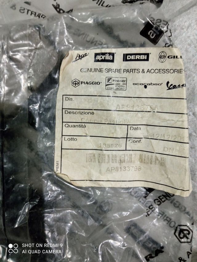 Coppia pastiglie originali Aprilia/Guzzi