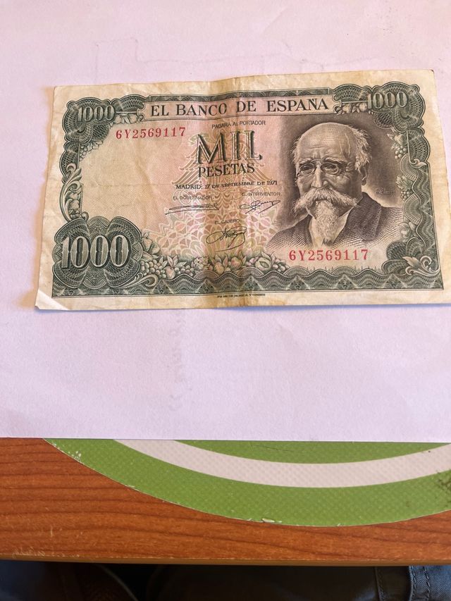 BILLETE MIL PESETAS 1971 ( ECHEGARAY)