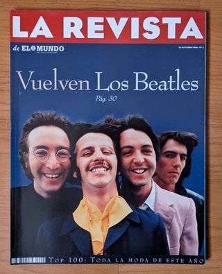 LA REVISTA EL MUNDO Oct 1995 VUELVEN LOS BEATLES