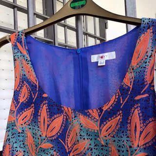 Vestido largo, bonito estampado